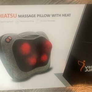 VIKTOR JURGEN Shiatsu Back Massager with Heat – Deep Tissue Massage For All Over